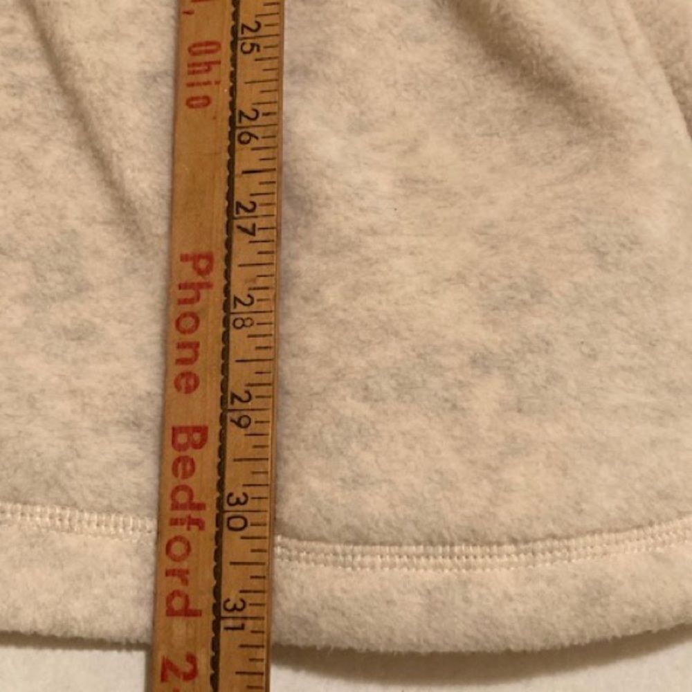 Women’s Cityscape Fall White Fleece Jacket Size Large-Made in Canada - Picture 7 of 11